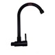 Grifo Canilla Pared Ac. Inox. Negro Pico Cisne