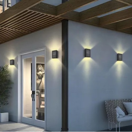 Foco Solar Aplique Led Bidireccional Fotocelula