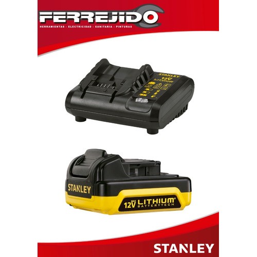 Taladro Inalámbrico 12v Stanley Litio Scd12s2k- Ferrejido