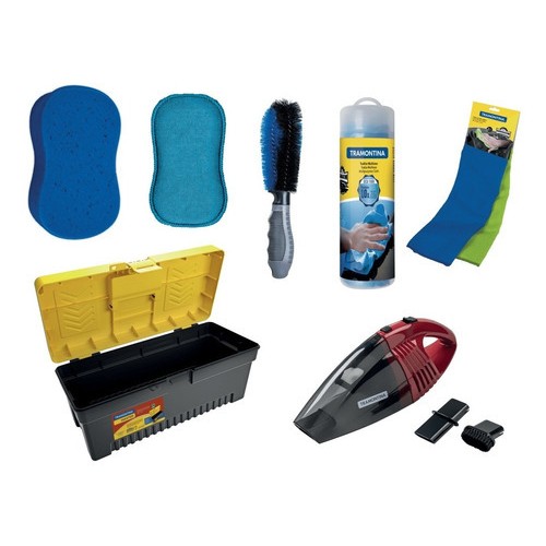 Kit Aspiradora P/auto Limpieza Tramontina