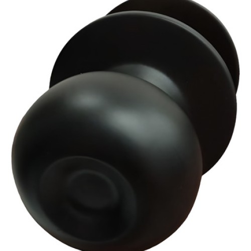 Pomo Puerta Ciego Negro Redondo