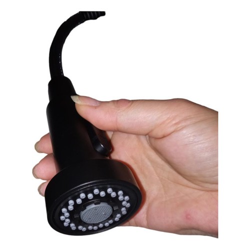 MONOCOMANDO COCINA MESADA CHEF NEGRO EXTENSIBLE