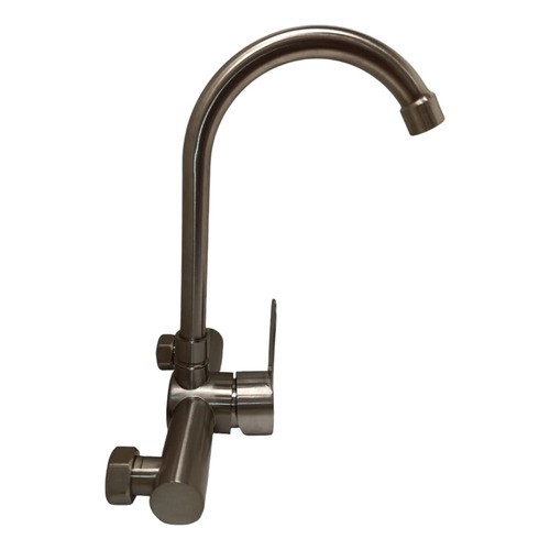 Monocomando Cocina Pared Satinado 15cm