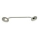 Agarradera Para Baño Blanca En Acero Inox