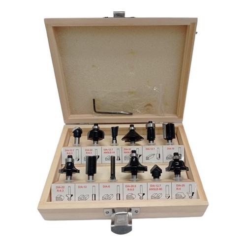 Juego Fresas Router Tupi 12pcs