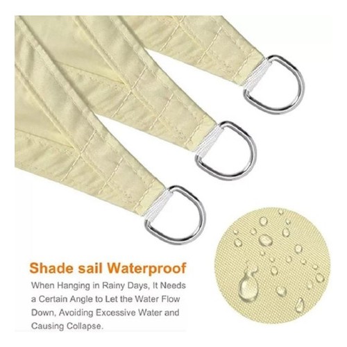 Toldo Vela Impermeable Triangular 5x5x5