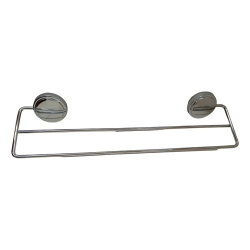 Toallero Doble De Pared 45 Cm Cromado Adhesivo
