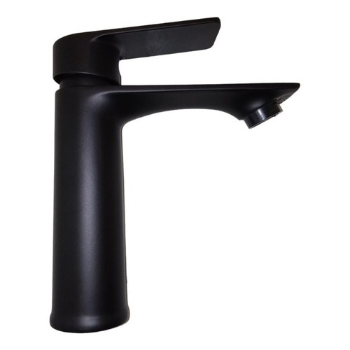 Monocomando Lavatorio Premium Negro 18 Cm