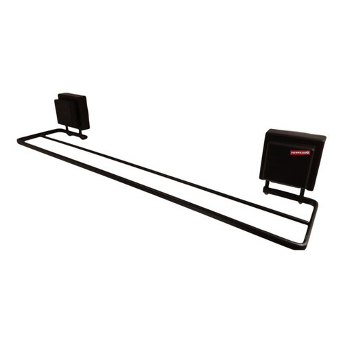 Toallero De Pared 45 Cm Negro Mate C/ventosa
