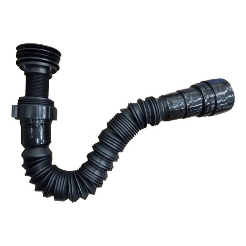 Sifón Negro Con Válvula Tip Top Negra 7/8 