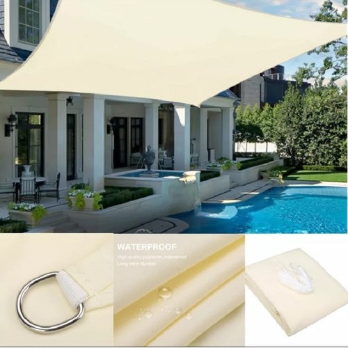 Toldo Vela Impermeable Rectangular 4x5- Ferrejido