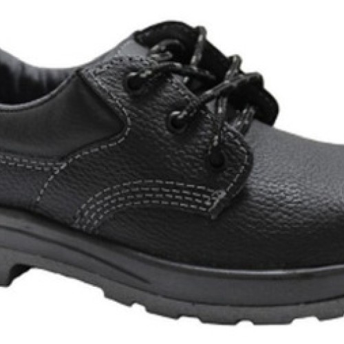 Zapato De Cuero Negro Pta. Plástica Slender