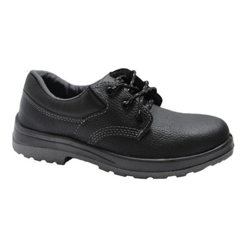 Zapato De Cuero Negro Pta. Plástica Slender