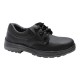 Zapato De Cuero Negro Pta. Plástica Slender