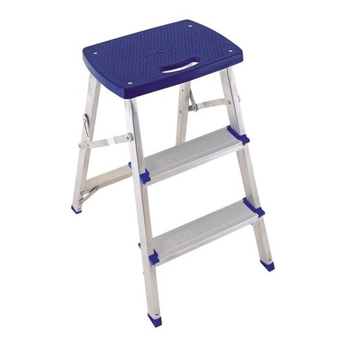 Escalera Banqueta Aluminio Mor 59x42x65cm