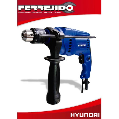 Taladro De Impacto Con Percutor 700w 13mm Hyundai- Ferrejido