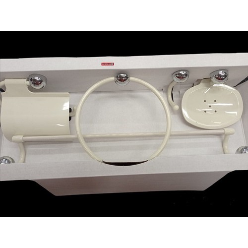 Kit Juego Accesorios Baño Beige Abs