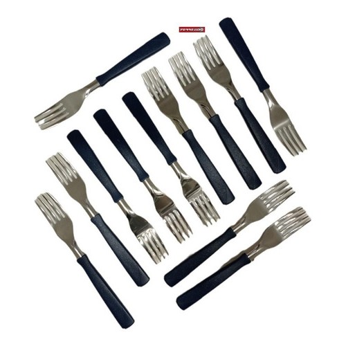 Tenedor De Mesa New Kolor Tramontina  X12 Unidades-ferrejido