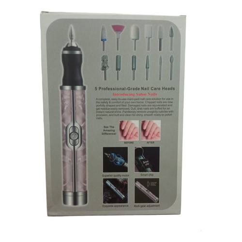 Torno Mini De Manicura/pedicura Con Accesorios