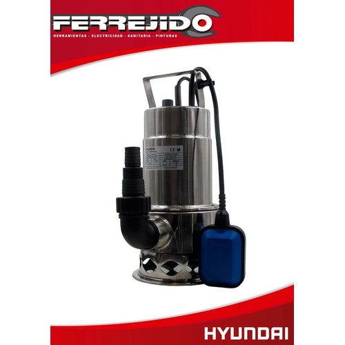 Bomba Sumergible 1hp Acero Inox. Hyundai Hysp750a- Ferrejido