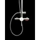 Barral Ducha C/grifería Satinado Acero Inox