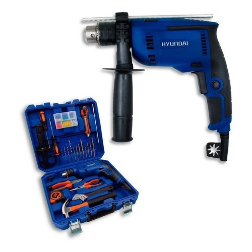 Kit Taladro Percutor 600w + Valija C/herramientas Hyundai