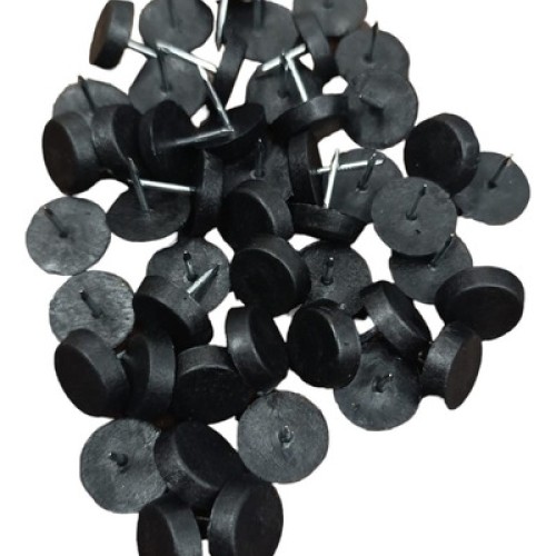 Base Con Clavo Regaton Negro 50 Unidades