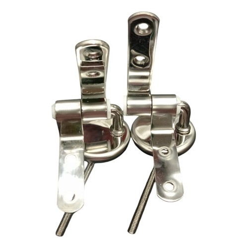 Herraje Soporte Tapa Inodoro Cromado Completo