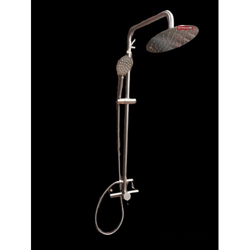 Barral Ducha C/grifería Satinado Acero Inox