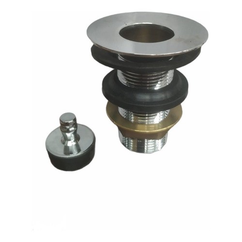 Válvula Metálica P/pileta Con Tapón Cromado