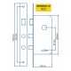 Cerradura Elisil 5022 Fte Cromado J01