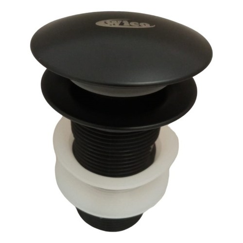 Sifón Negro Con Válvula Tip Top Negra