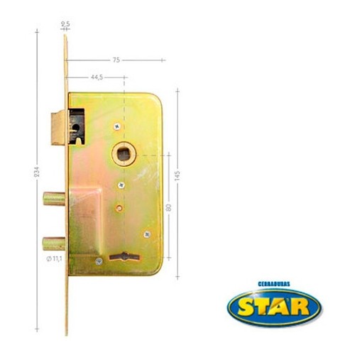 Cerradura Star 510s Junior Pasador Redondo