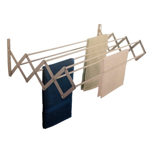 Tendedero Plegable Acordeón Pared Aluminio