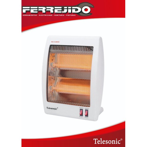 Estufa Cuarzo 2 Tubos Telesonic 400-800w