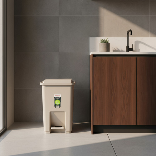 Basurero Papelera A Pedal 15l San Remo