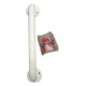 Agarradera Para Baño Blanca En Acero Inox