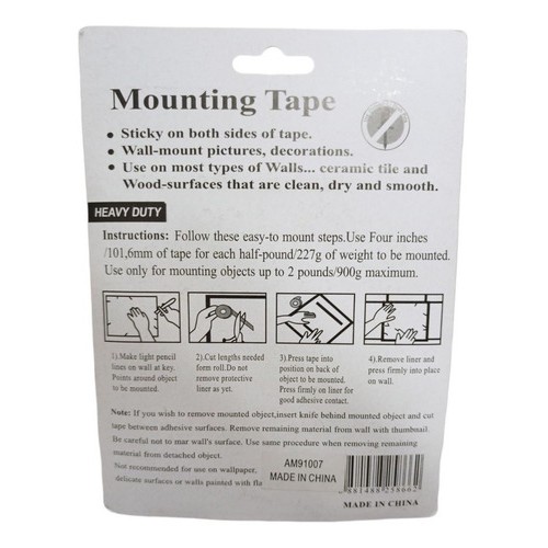 2 Cintas Doble Faz Mounting Tape 5 Mt