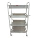 Organizador 4 Estantes Con Ruedas Cocina Baño 