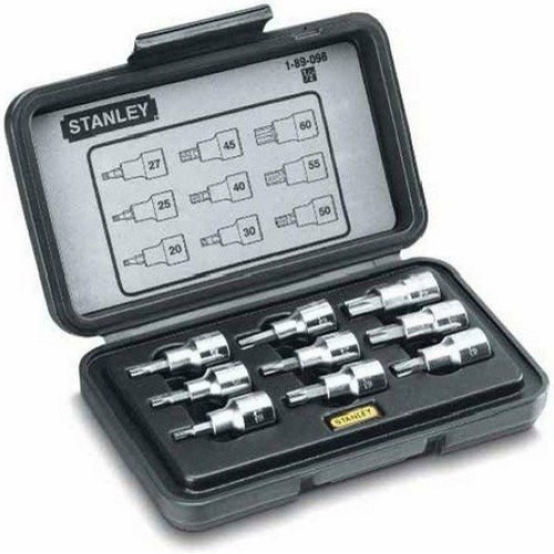 Juego Dados Tubos Torx Enc 1/2in Stanley 9pz