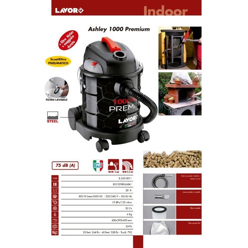 Aspiradora Polvo Fino Lavor 20lts 1000w