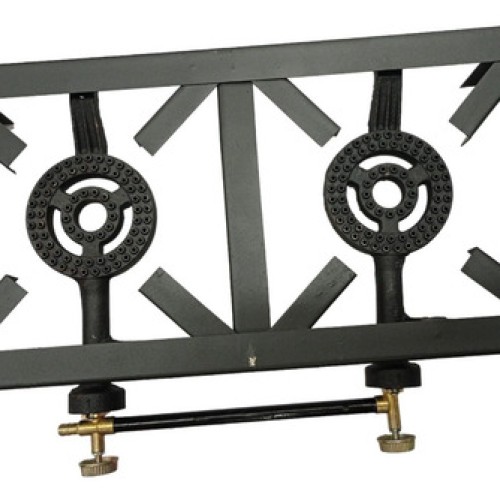 Anafe Hierro Quemador Doble Negro