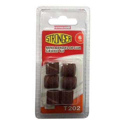 Banda Lijas Stronger Minitorno Grano 60 X6 T202- Ferrejido