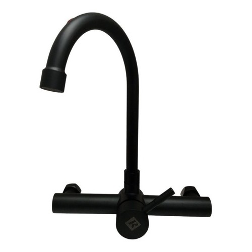 Monocomando Cocina Pared Negro Palito Rimontti