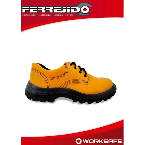 Zapatos Trabajo Worksafe Amarillos Punta Plastica Ferrejido