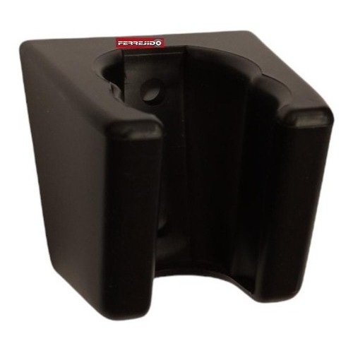 Soporte De Ducha Negro Fijo Plástico Rimontti