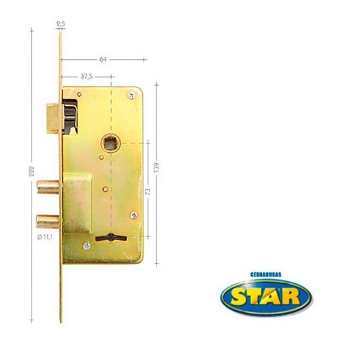 Cerradura Star 210s Junior Pasador Redondo