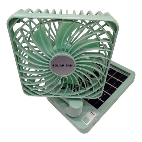 Ventilador Solar Recargable Portátil