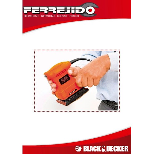 Lijadora Orbital 200w Lija De 1/4 Black&decker- Ferrejido