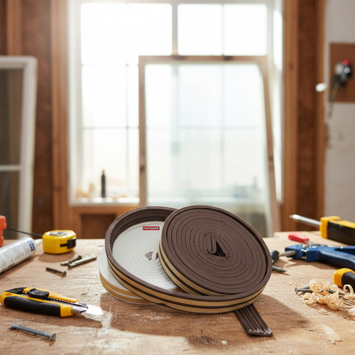 Burlete Autoadhesivo Goma Perfil E 